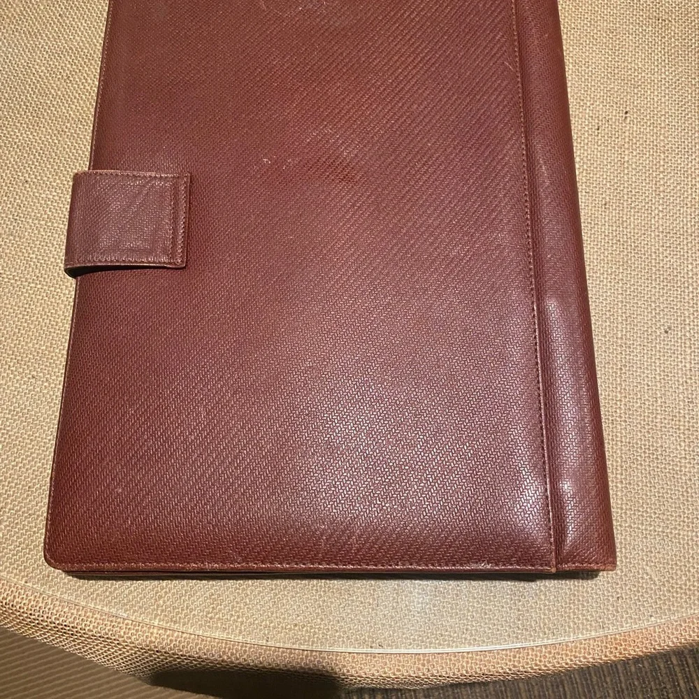 Elegant Brown Leather Ferragamo Notebook